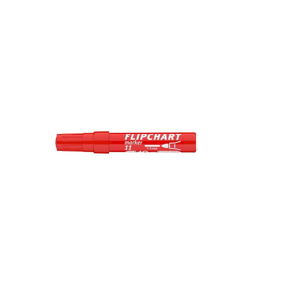 Flipchart marker vízbázisú 3mm, kerek Artip 11 piros - Image 8