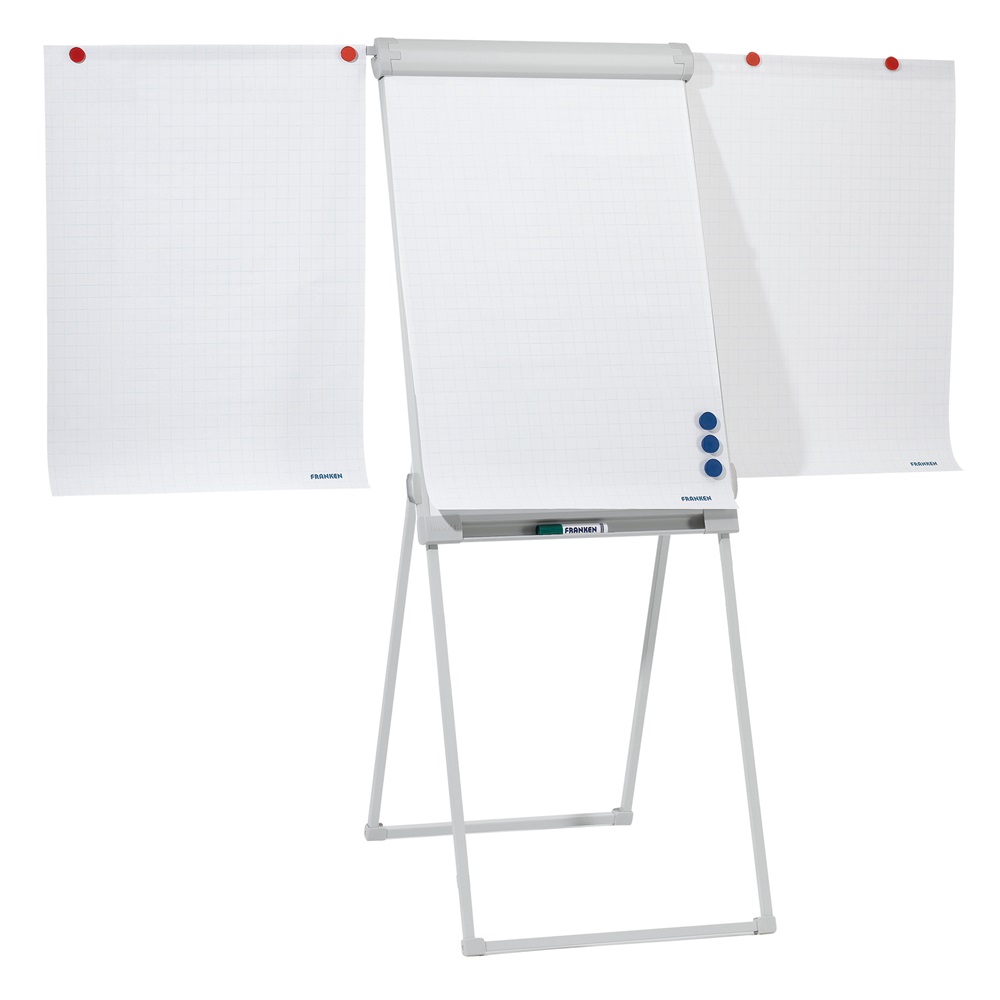 Flipchart tábla 67x95cm, mágneses, 2 db segédkarral, Proline  FC84 Franken