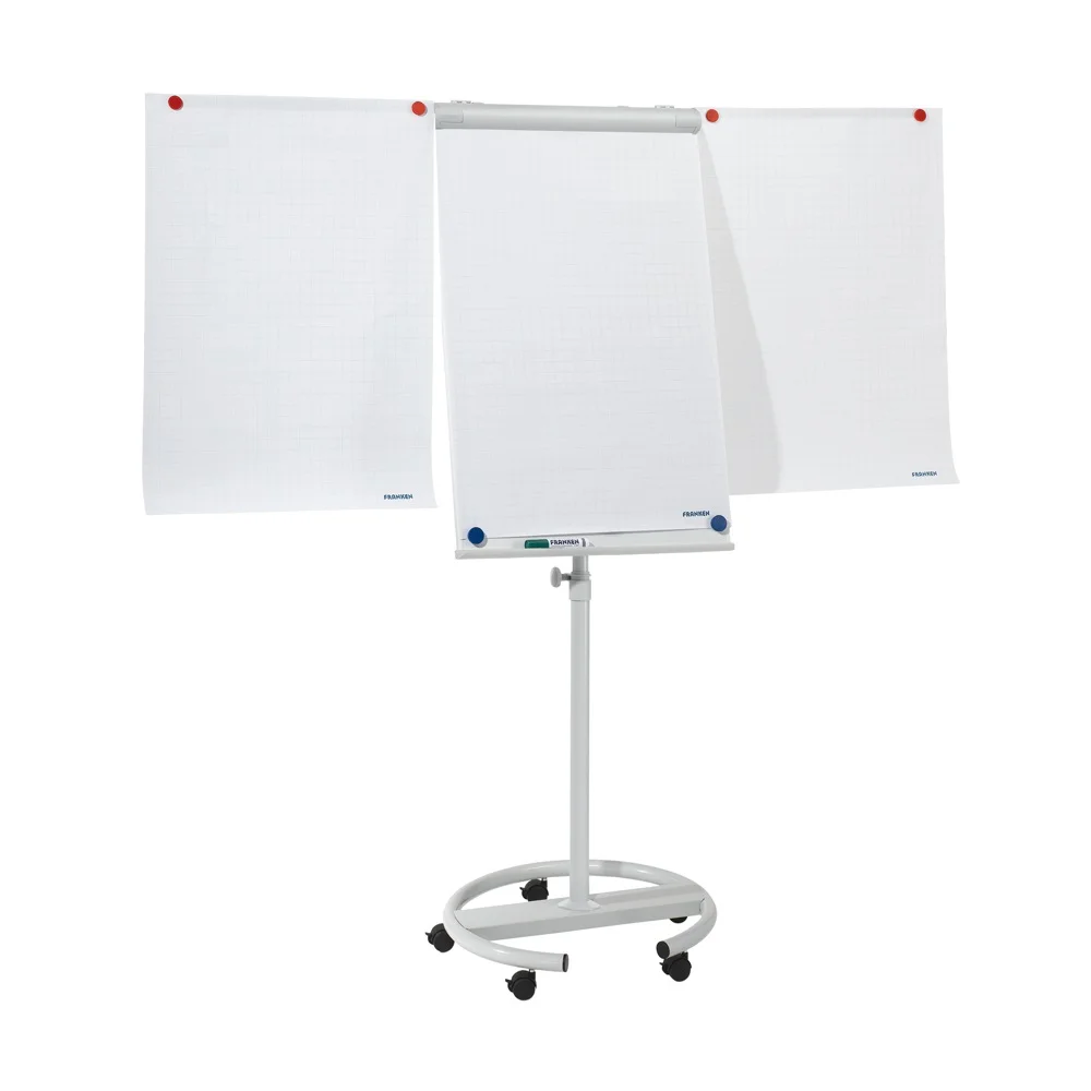 Flipchart tábla mobil 68x105cm, mágneses, 2 db segédkarral, 5 görgős Premium line  F2400/N Franken - Image 2