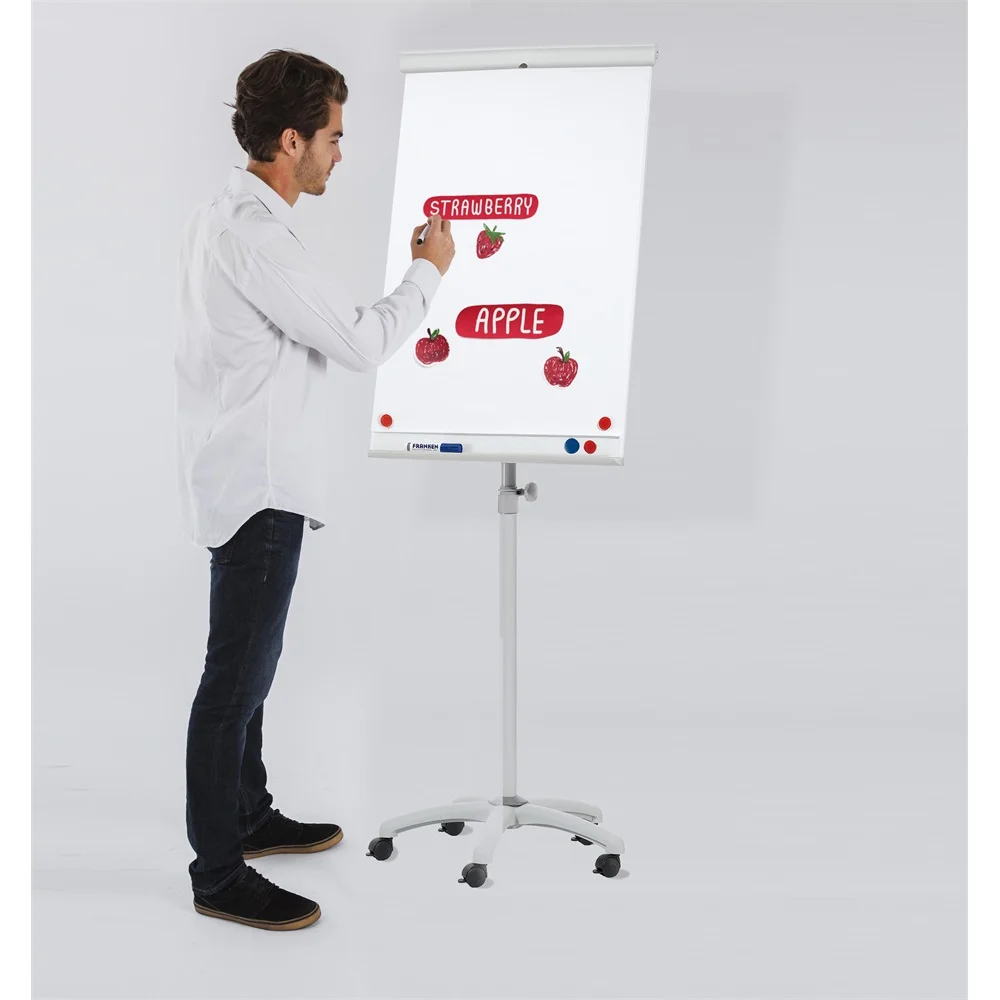 Flipchart tábla mobil 68x105cm, mágneses 5 görgős gurítható ValueLine  EL-FC31 Franken - Image 6