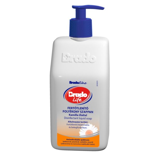 Folyékony szappan fertőtlenítő hatással pumpás 350 ml BradoLife kamilla
