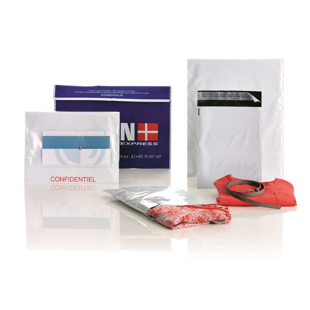 Futártasak A2, 430x600 + 50 mm. szilikonos záródás 100 db/csomag Coex Fehér/Fekete - Image 2