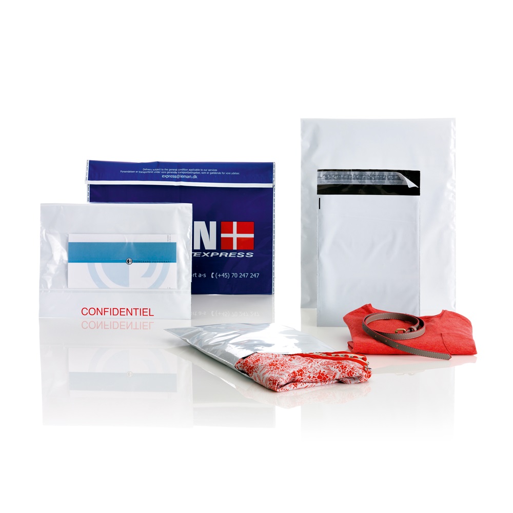 Futártasak C4, 240x325 + 50 mm. szilikonos záródás 100 db/csomag Coex Fehér/Fekete - Image 2