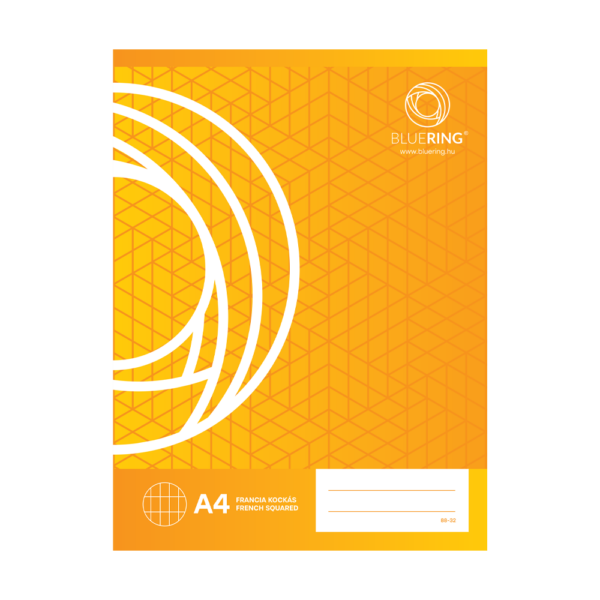 Füzet iskolai A4, 32lap, franciakockás 88-32 Bluering®