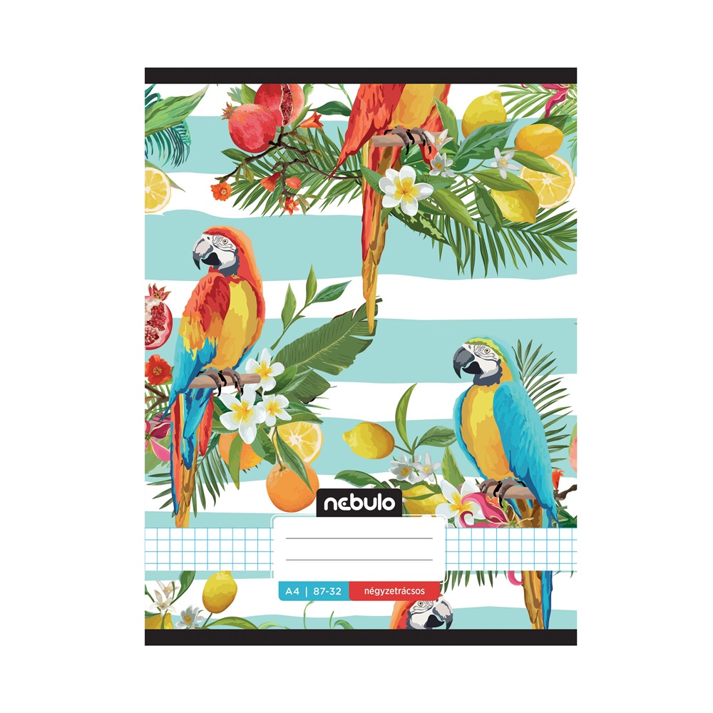 Füzet, A4, kockás, 87-32, L-Design minták, 12 db/csomag Nebulo - Image 3
