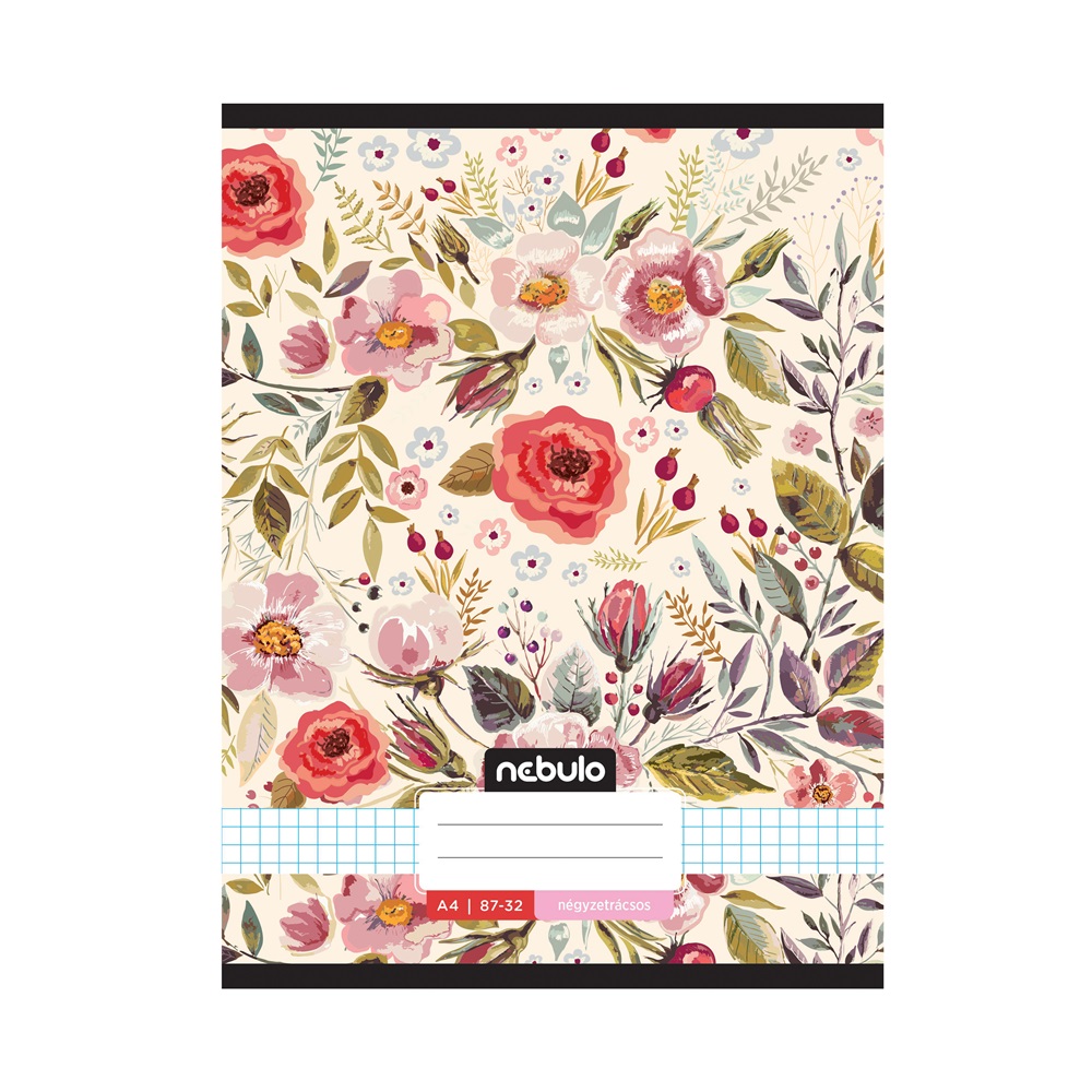 Füzet, A4, kockás, 87-32, L-Design minták, 12 db/csomag Nebulo - Image 10