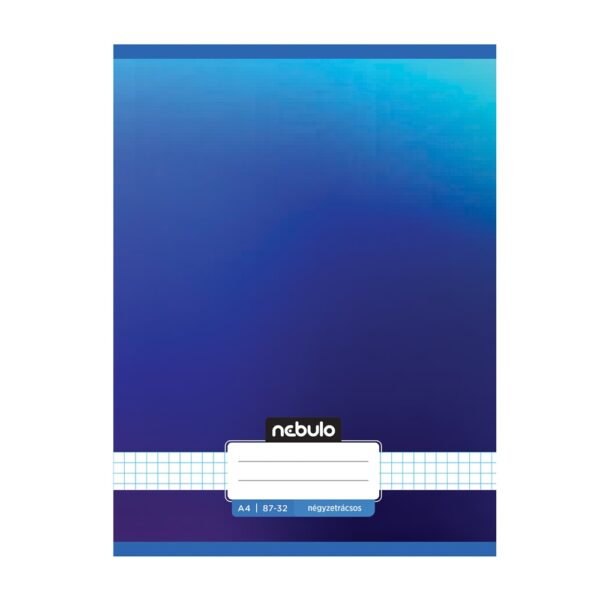 Füzet, A4, kockás, 87-32, Monochrome és Gradient minták II., 12 db/csomag Nebulo