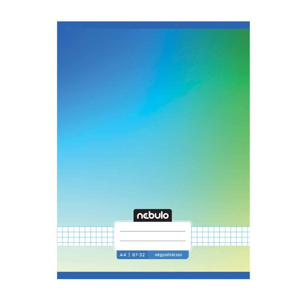 Füzet, A4, kockás, 87-32, Monochrome és Gradient minták II., 12 db/csomag Nebulo - Image 2