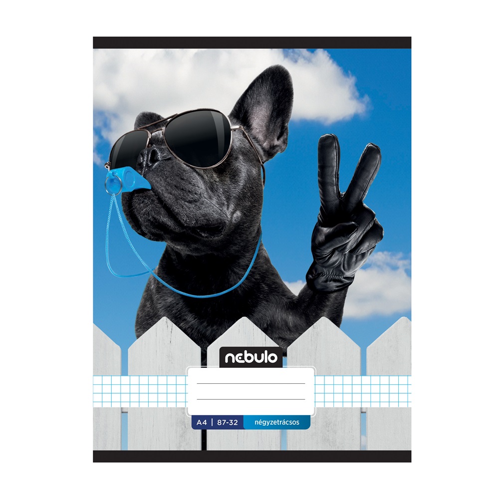 Füzet, A4, kockás, 87-32, Xtreme minták, 12 db/csomag Nebulo