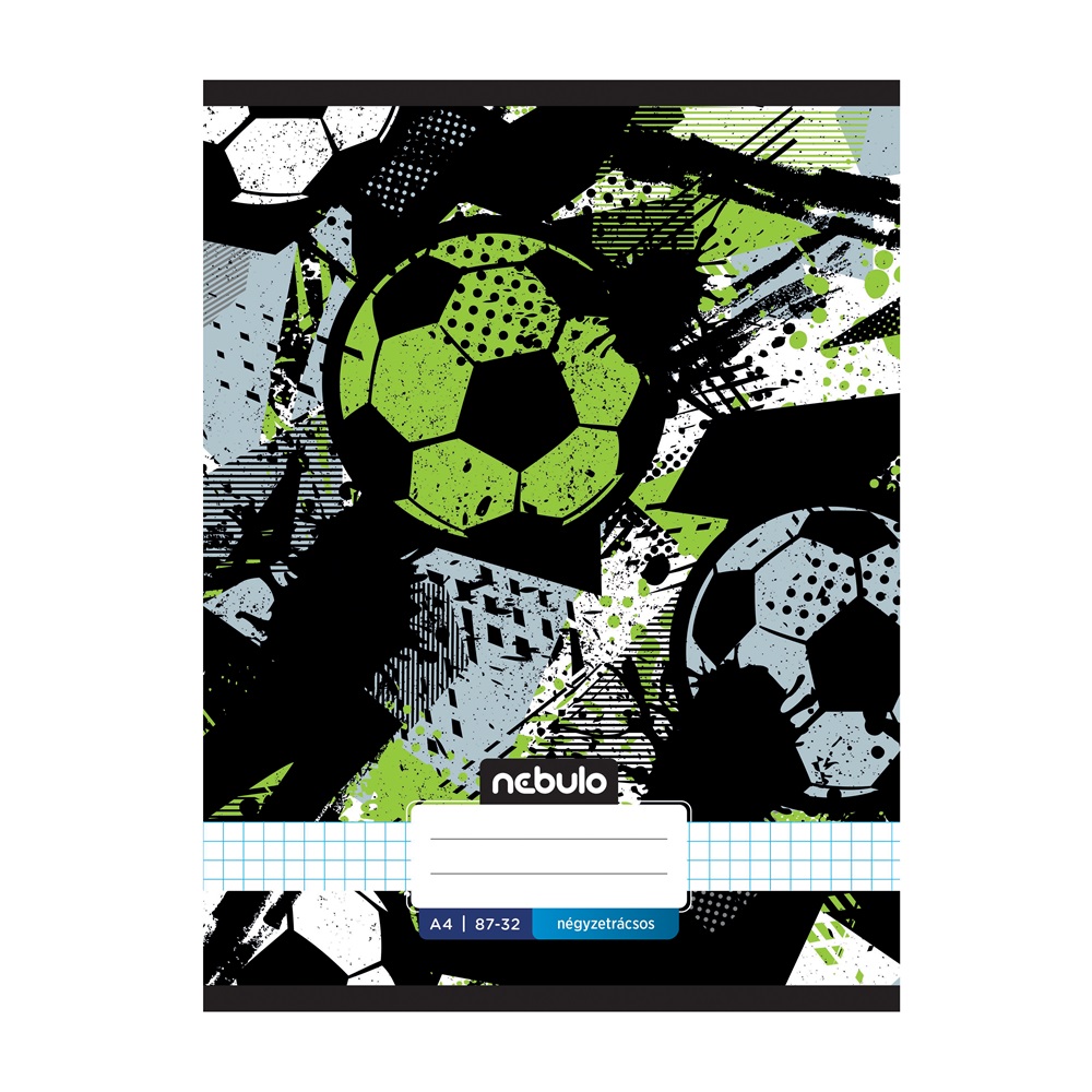 Füzet, A4, kockás, 87-32, Xtreme minták, 12 db/csomag Nebulo - Image 8