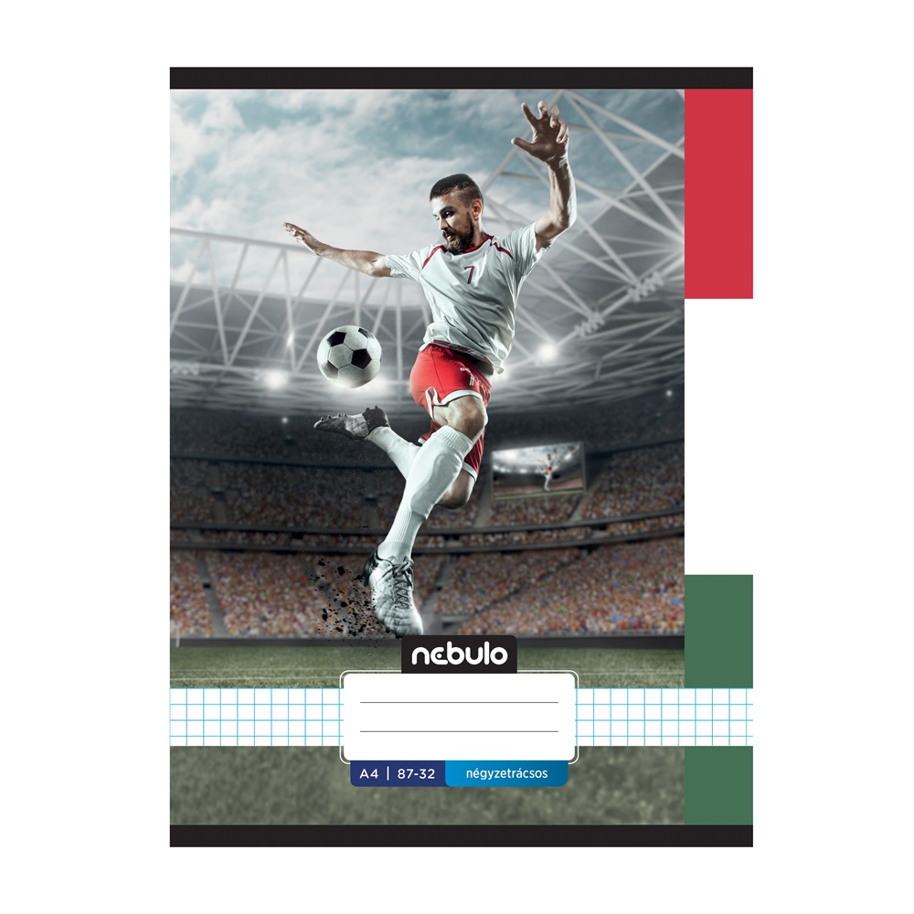 Füzet, A4, kockás, 87-32, Xtreme minták, 12 db/csomag Nebulo - Image 4