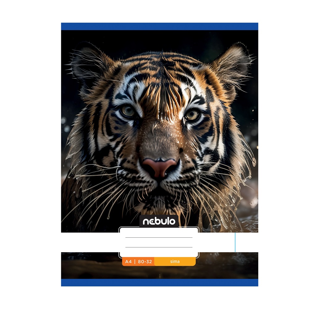 Füzet, A4, sima, 80-32, Állatos minták, 12 db/csomag Nebulo - Image 2