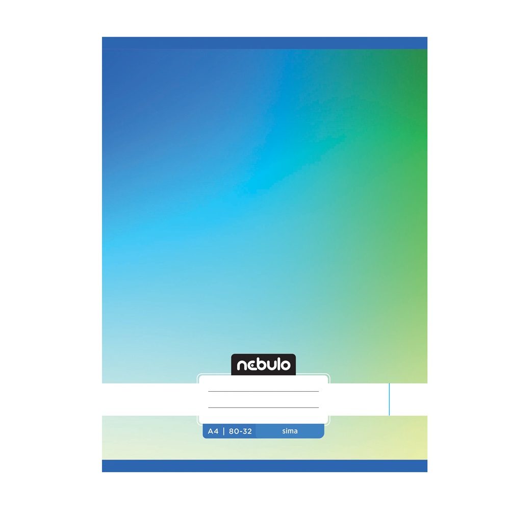 Füzet, A4, sima, 80-32, Monochrome és Gradient minták II., 12 db/csomag Nebulo - Image 2