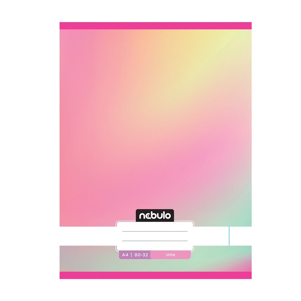Füzet, A4, sima, 80-32, Monochrome és Gradient minták I., 12 db/csomag Nebulo - Image 5