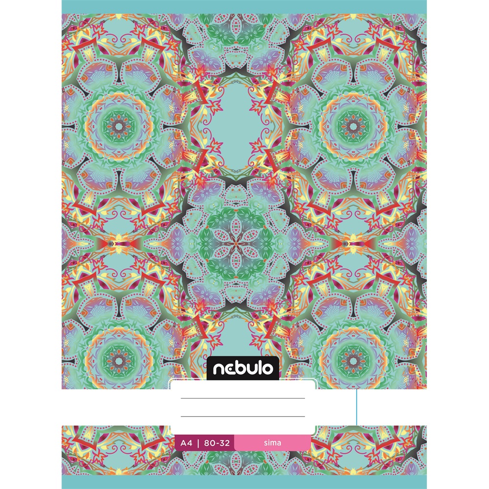 Füzet, A4, sima, 80-32, L-Design minták, 12 db/csomag Nebulo - Image 5