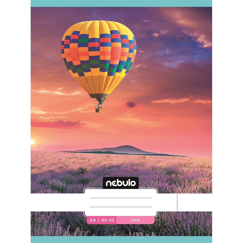 Füzet, A4, sima, 80-32, L-Design minták, 12 db/csomag Nebulo - Image 6