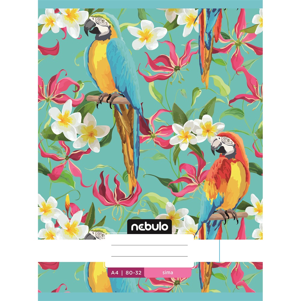 Füzet, A4, sima, 80-32, L-Design minták, 12 db/csomag Nebulo - Image 8