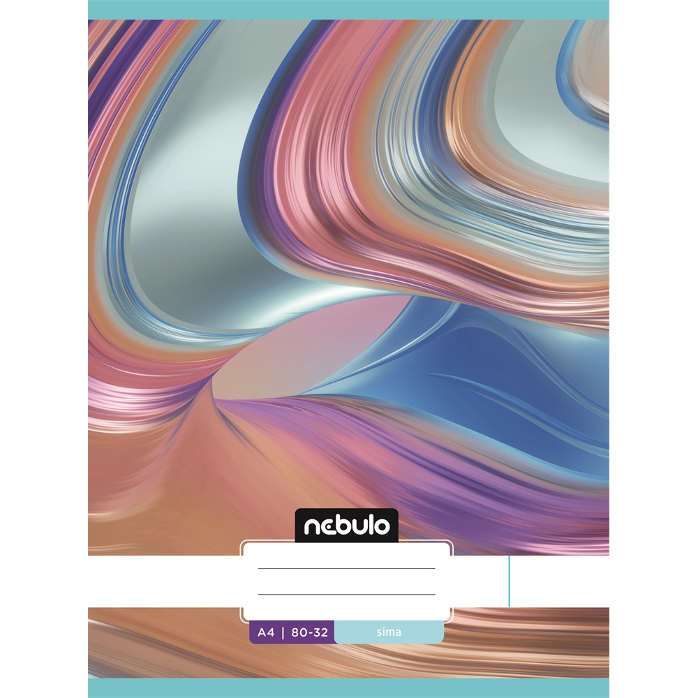 Füzet, A4, sima, 80-32, L-Design minták, 12 db/csomag Nebulo - Image 10