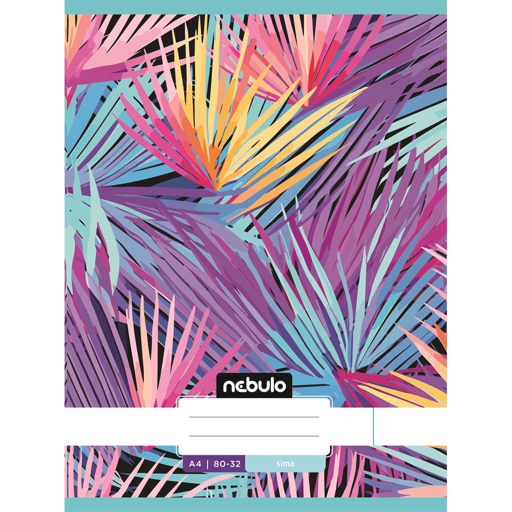 Füzet, A4, sima, 80-32, L-Design minták, 12 db/csomag Nebulo - Image 12
