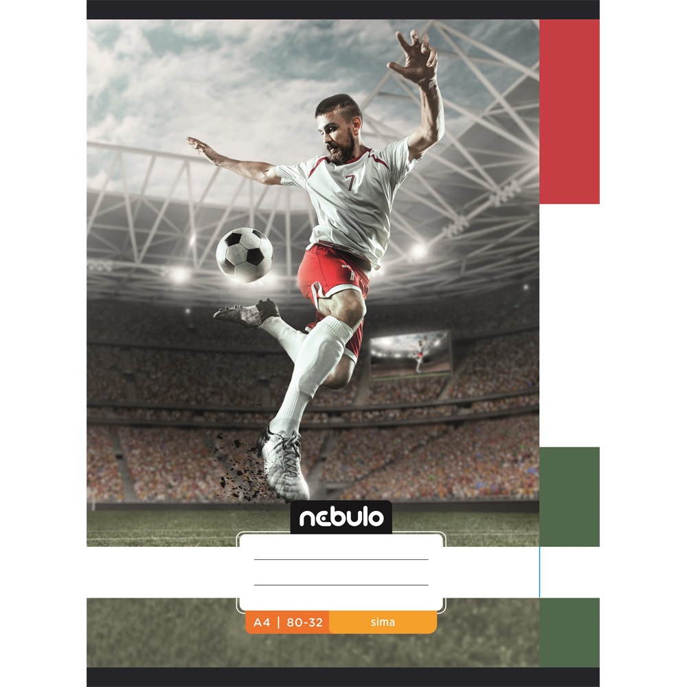 Füzet, A4, sima, 80-32, Xtreme minták, 12 db/csomag Nebulo - Image 2