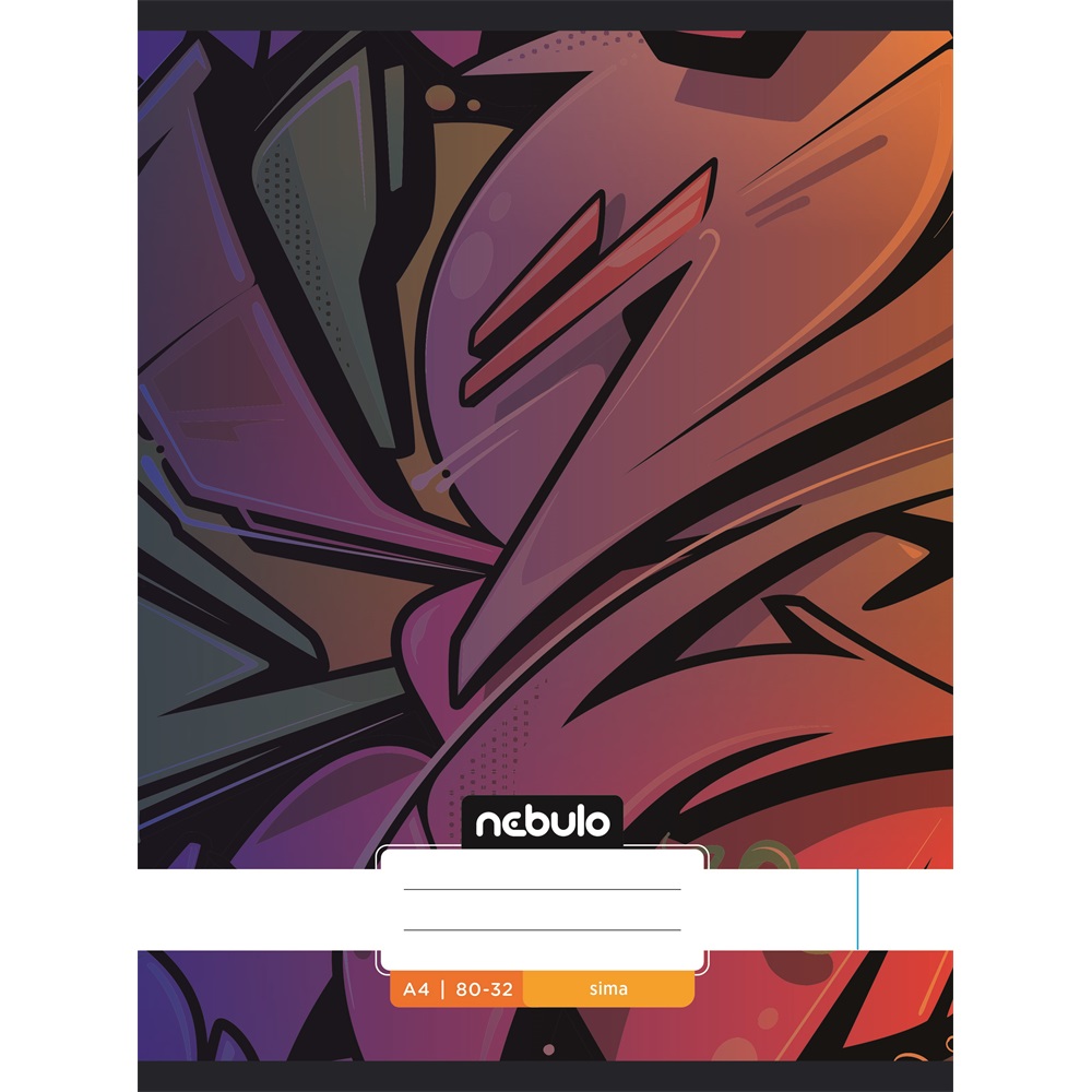 Füzet, A4, sima, 80-32, Xtreme minták, 12 db/csomag Nebulo - Image 5