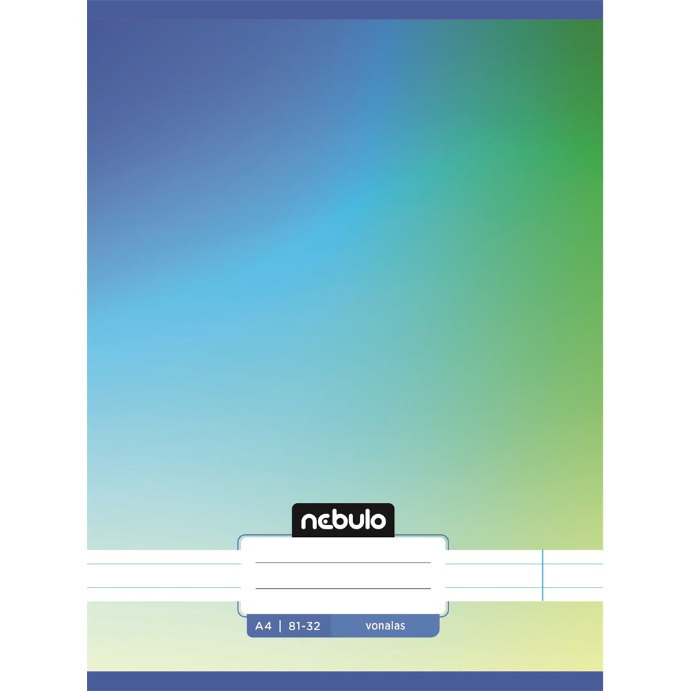 Füzet, A4, vonalas, 81-32, Monochrome és Gradient minták II., 12 db/csomag Nebulo - Image 2