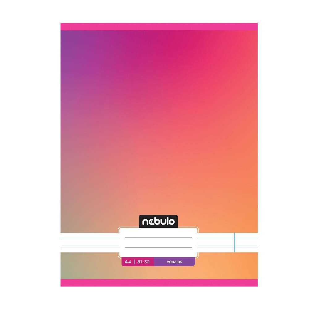 Füzet, A4, vonalas, 81-32, Monochrome és Gradient minták I., 12 db/csomag Nebulo - Image 4