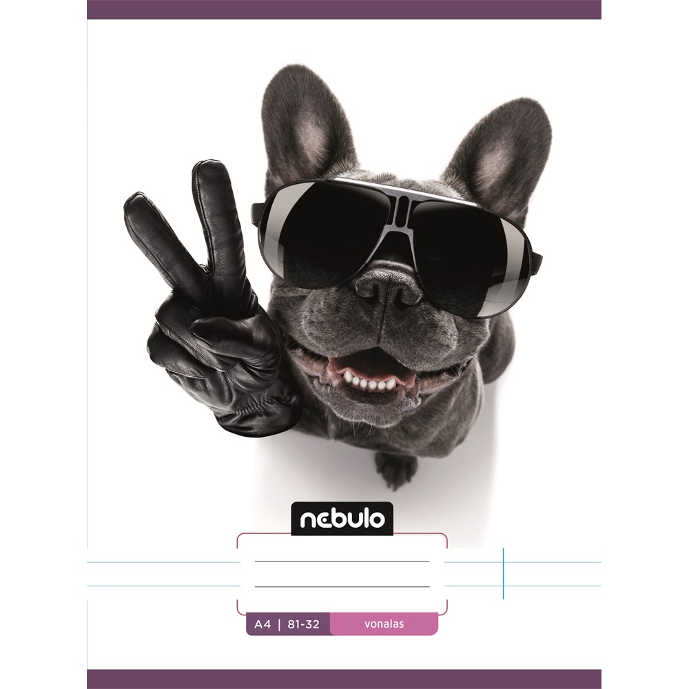 Füzet, A4, vonalas 81-32, L-Design minták, 12 db/csomag Nebulo - Image 4