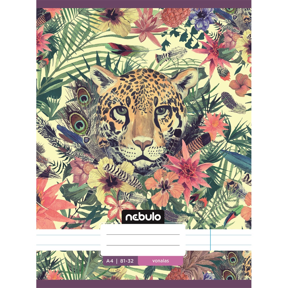 Füzet, A4, vonalas 81-32, L-Design minták, 12 db/csomag Nebulo - Image 5