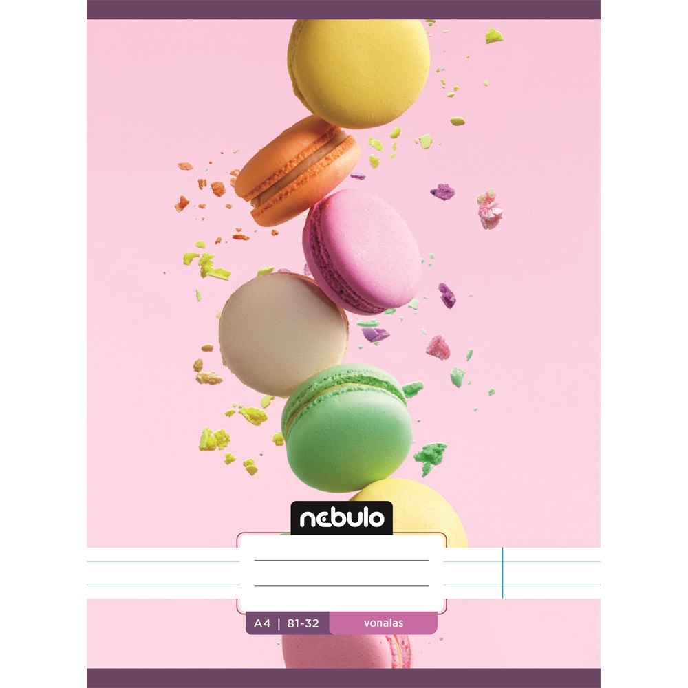 Füzet, A4, vonalas 81-32, L-Design minták, 12 db/csomag Nebulo - Image 7