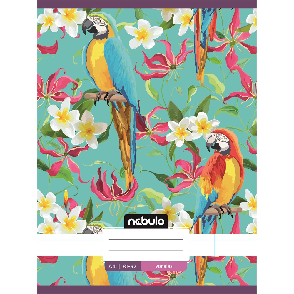 Füzet, A4, vonalas 81-32, L-Design minták, 12 db/csomag Nebulo - Image 8