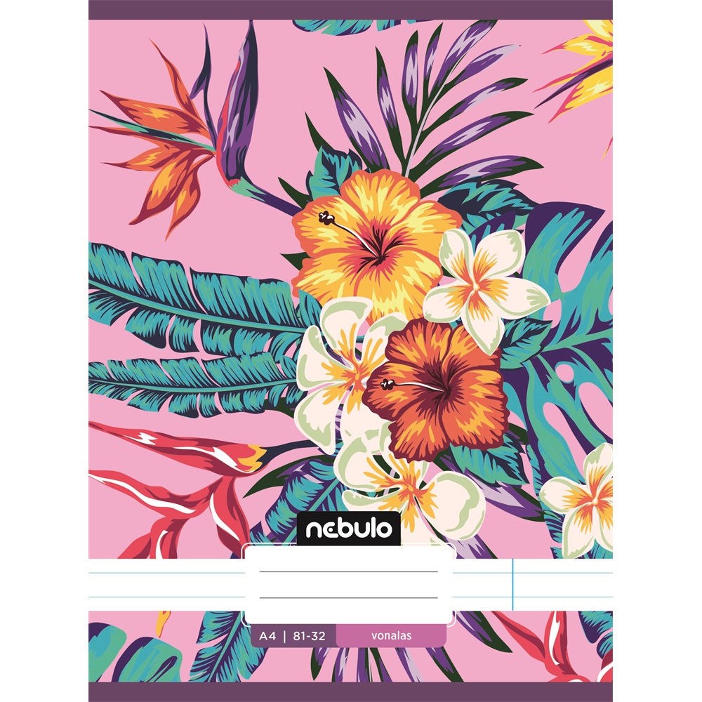 Füzet, A4, vonalas 81-32, L-Design minták, 12 db/csomag Nebulo - Image 12