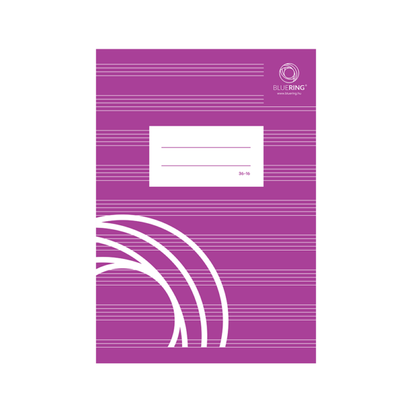 Füzet iskolai A5, 16lap, hangjegy 36-16 Bluering®