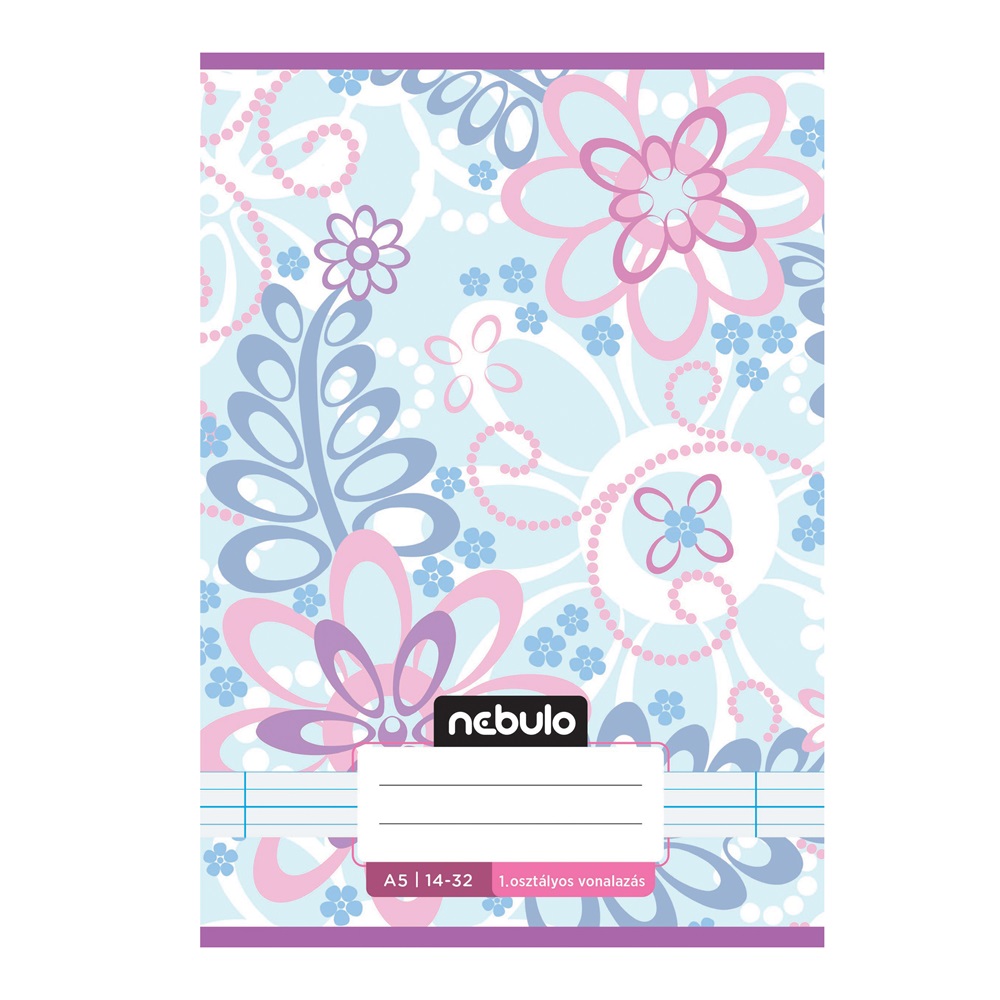 Füzet, A5, 1. osztályos vonalas, 14-32, Cuki minták, 16 db/csomag Nebulo - Image 8