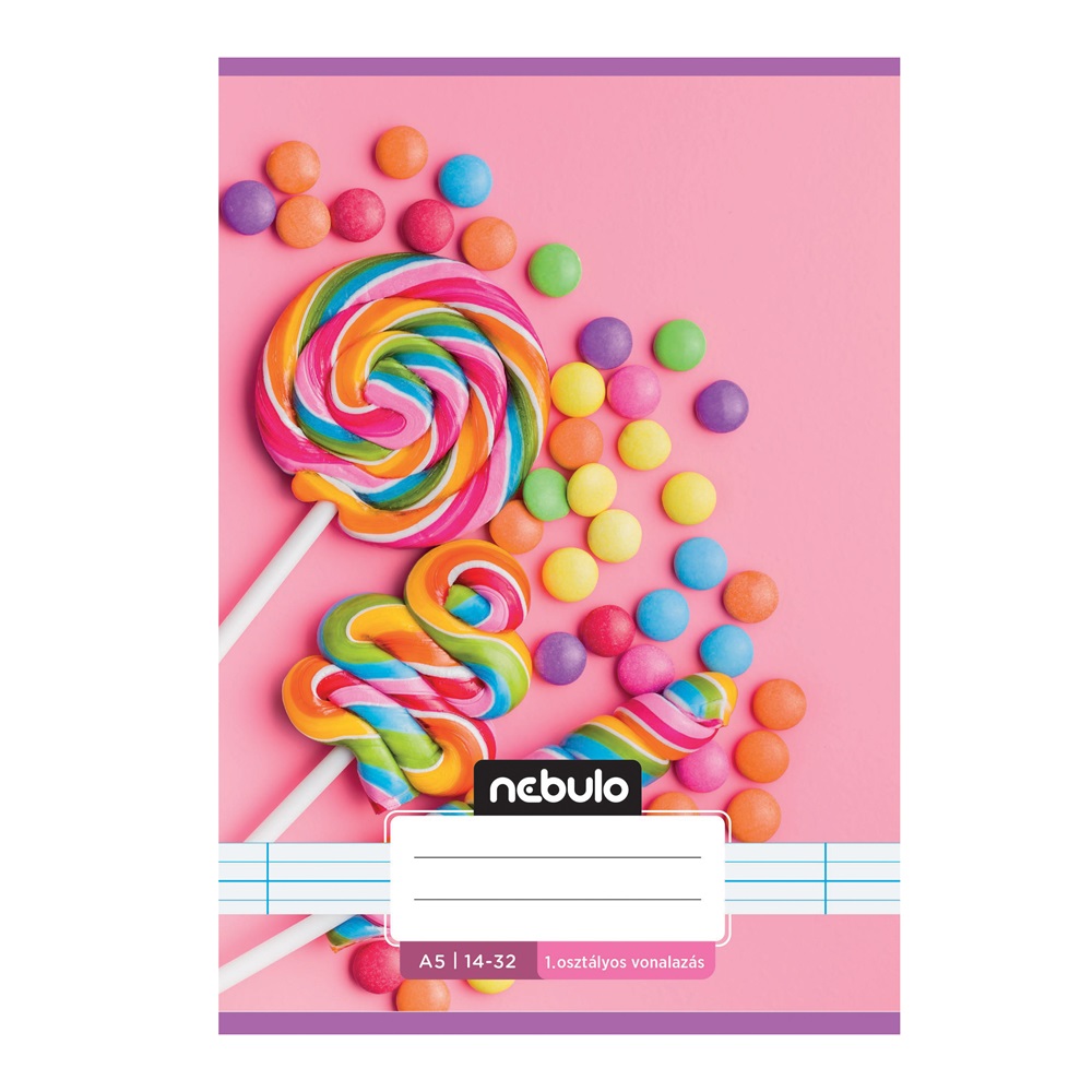 Füzet, A5, 1. osztályos vonalas, 14-32, Cuki minták, 16 db/csomag Nebulo - Image 7