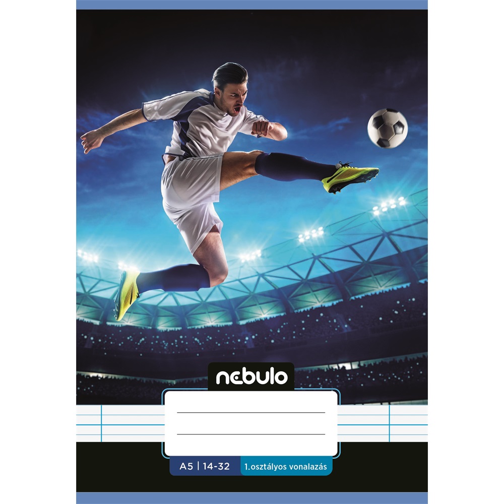 Füzet, A5, 1. osztályos vonalas, 14-32, Vagány minták, 16 db/csomag Nebulo - Image 2