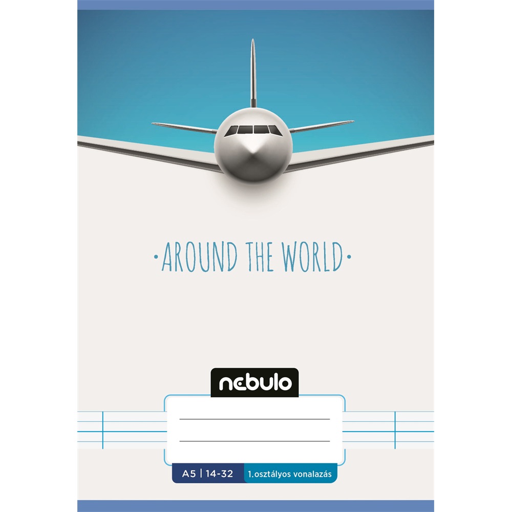 Füzet, A5, 1. osztályos vonalas, 14-32, Vagány minták, 16 db/csomag Nebulo - Image 4