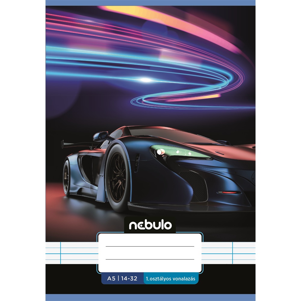 Füzet, A5, 1. osztályos vonalas, 14-32, Vagány minták, 16 db/csomag Nebulo - Image 6