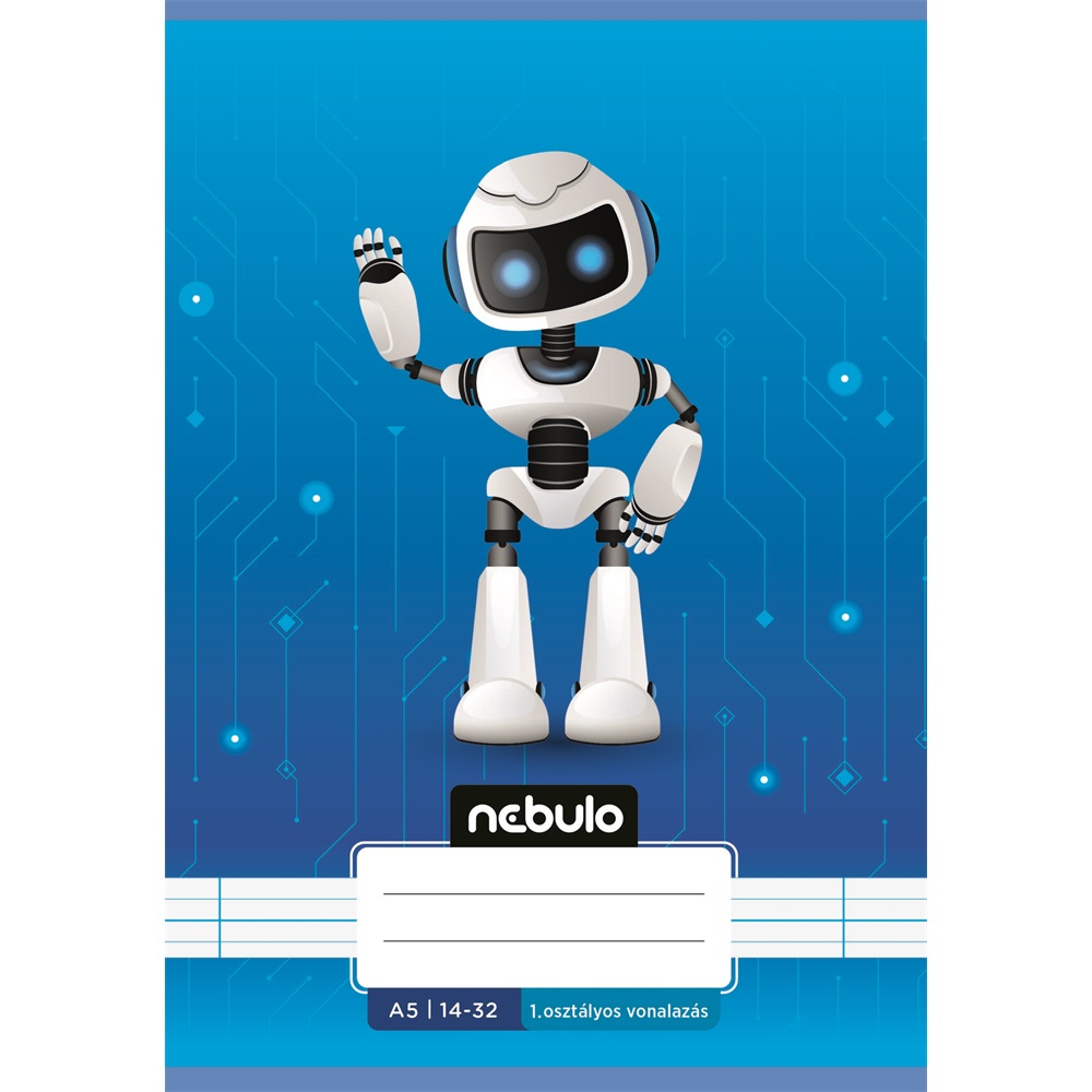 Füzet, A5, 1. osztályos vonalas, 14-32, Vagány minták, 16 db/csomag Nebulo - Image 7