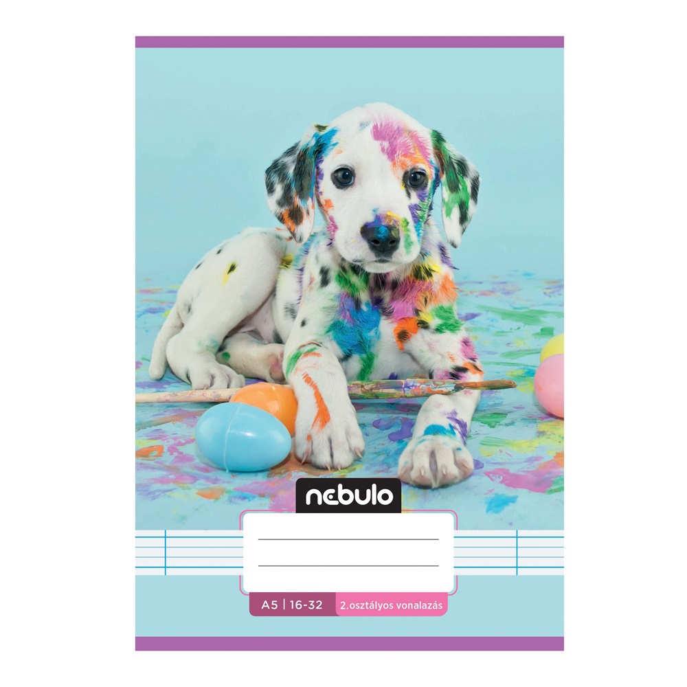 Füzet, A5, 2. osztályos vonalas, 16-32, Cuki minták, 16 db/csomag Nebulo - Image 3