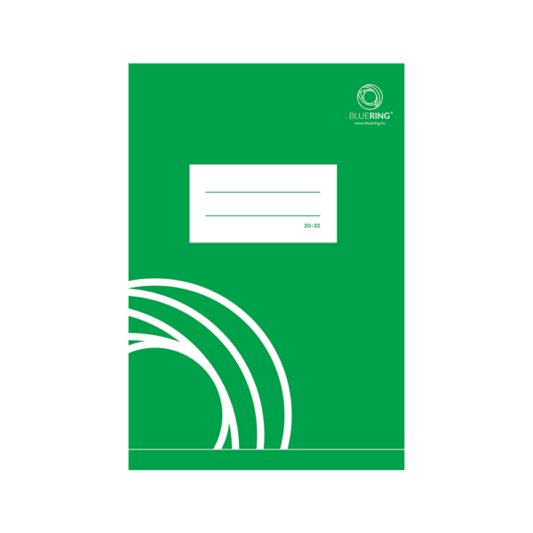 Füzet iskolai A5, 32lap, sima 20-32 Bluering®