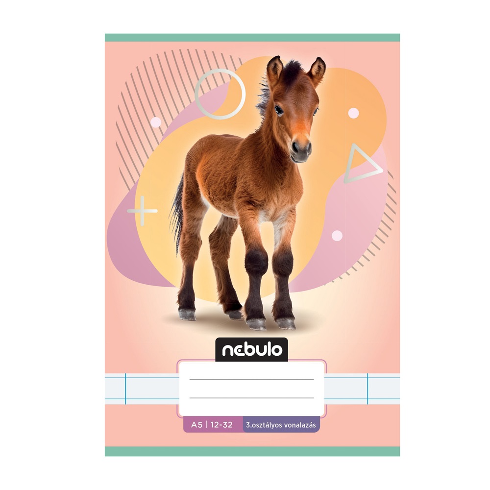 Füzet, A5, 3. osztályos vonalas, 12-32, Állatos minták, 16 db/csomag Nebulo - Image 7