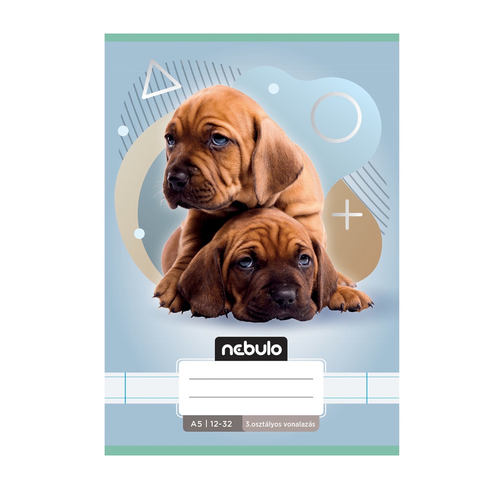 Füzet, A5, 3. osztályos vonalas, 12-32, Állatos minták, 16 db/csomag Nebulo - Image 3
