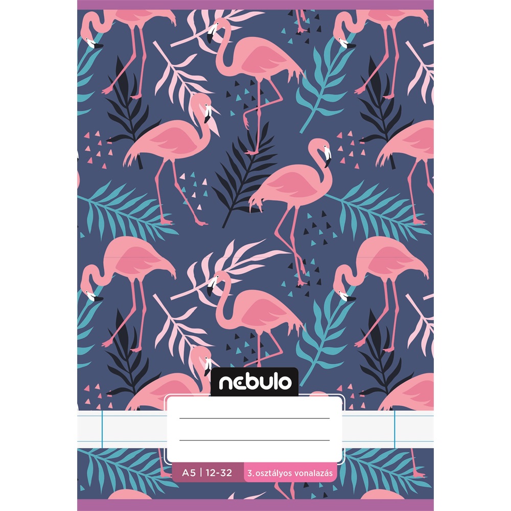Füzet, A5, 3. osztályos vonalas, 12-32, Cuki minták, 16 db/csomag Nebulo - Image 2