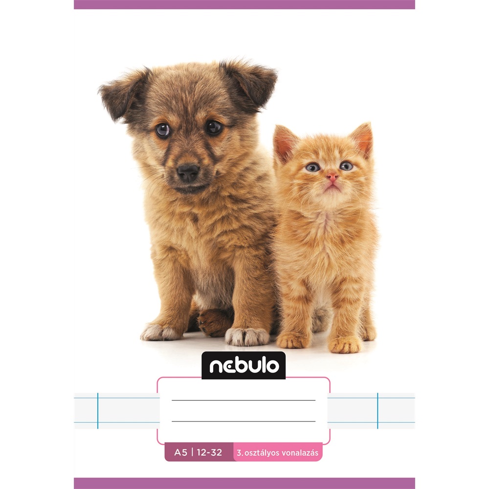 Füzet, A5, 3. osztályos vonalas, 12-32, Cuki minták, 16 db/csomag Nebulo - Image 4