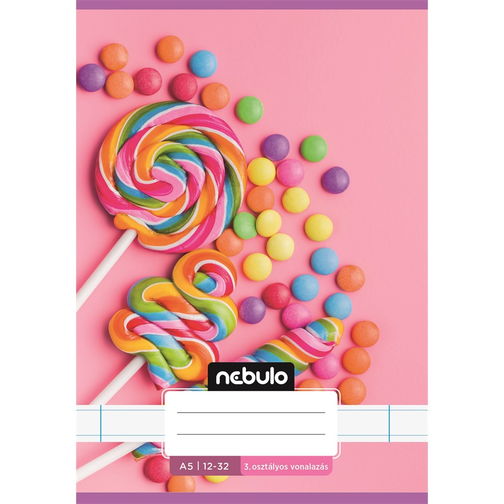 Füzet, A5, 3. osztályos vonalas, 12-32, Cuki minták, 16 db/csomag Nebulo - Image 7