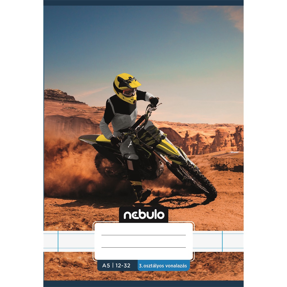 Füzet, A5, 3. osztályos vonalas, 12-32, Vagány minták, 16 db/csomag Nebulo - Image 3