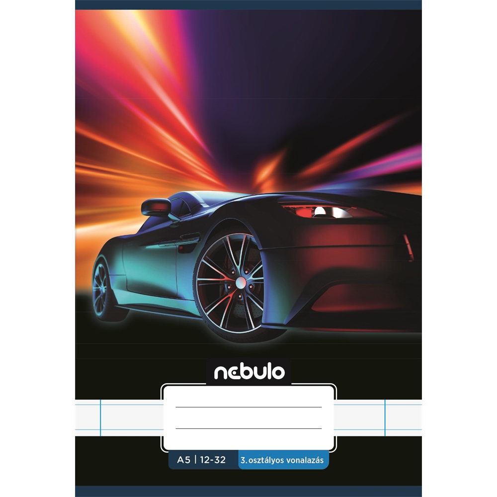 Füzet, A5, 3. osztályos vonalas, 12-32, Vagány minták, 16 db/csomag Nebulo - Image 6