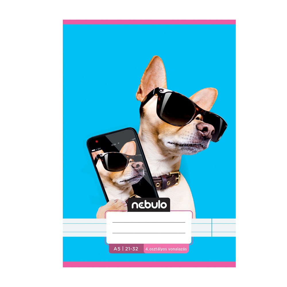 Füzet, A5, 4. osztályos vonalas, 21-32, Cuki minták, II., 16 db/csomag Nebulo - Image 7