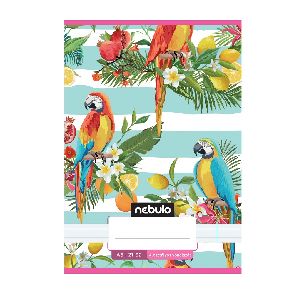 Füzet, A5, 4. osztályos vonalas, 21-32, Cuki minták, II., 16 db/csomag Nebulo - Image 5